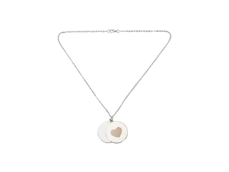 Sublimation Blanks Round Shape Heart Sliding Locket