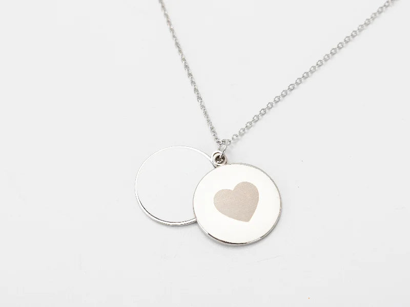 Sublimation Blanks Round Shape Heart Sliding Locket