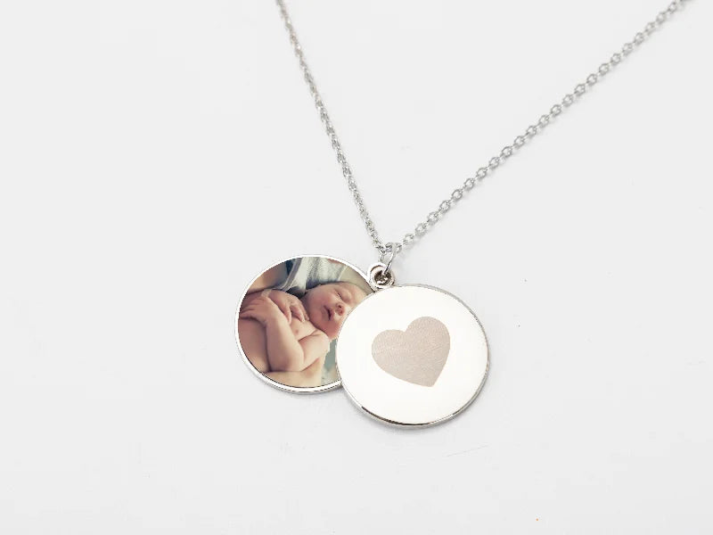 Sublimation Blanks Round Shape Heart Sliding Locket