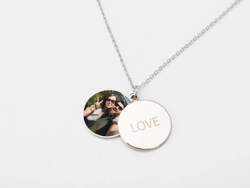Sublimation Blanks Round Shape Love Sliding Locket