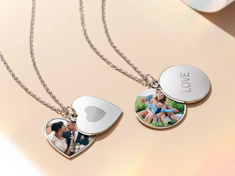 Sublimation Blanks Round Shape Family Sliding Locket