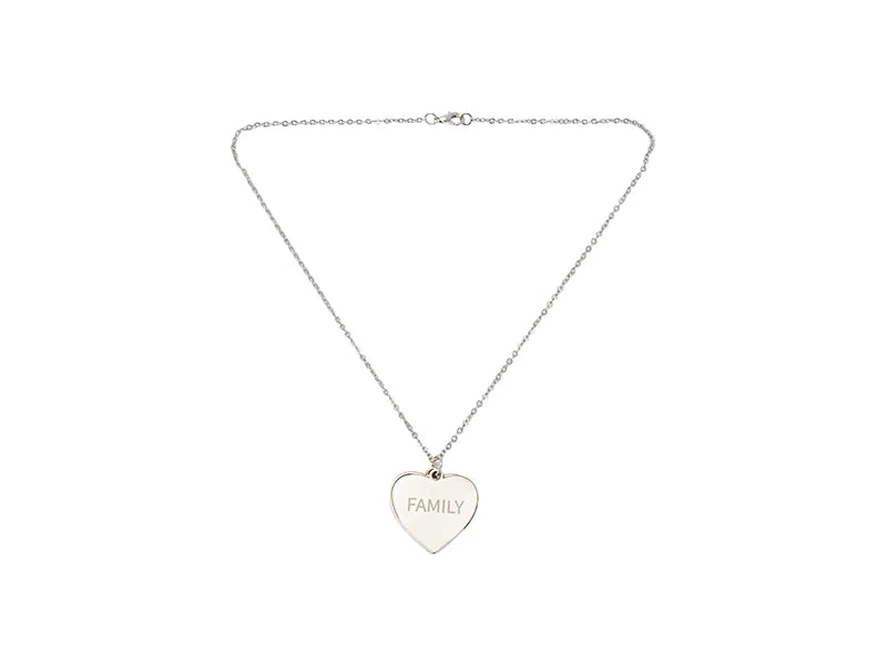 Sublimation Blanks Heart Shape Family Sliding Locket