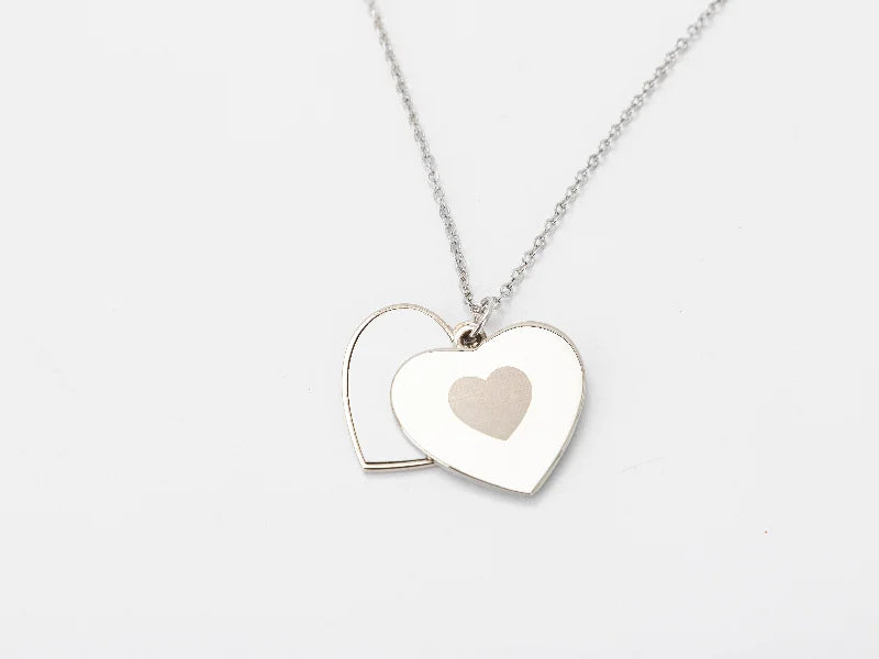 Sublimation Blanks Heart Shape Heart Sliding Locket