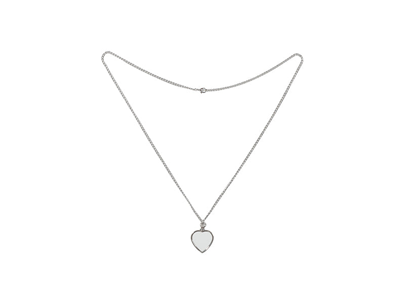 Sublimation Blanks Heart Shape Keepsakes Necklace