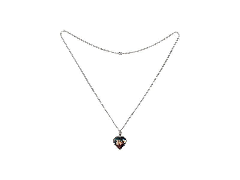 Sublimation Blanks Heart Shape Keepsakes Necklace