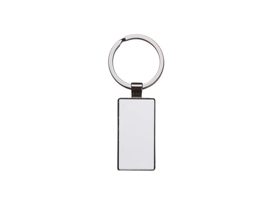 Sublimation Blanks Double Sided Aluminium insert Key Chain 2.2*5.1cm-Black