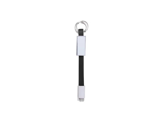 Sublimation Portable Data Cable Keychain(Small,Black)