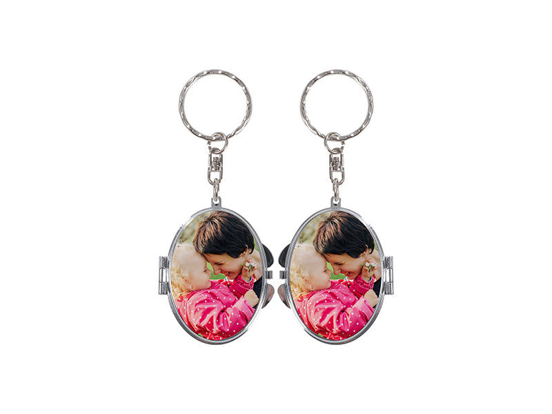 Sublimation Keychain Mirror(Oval)