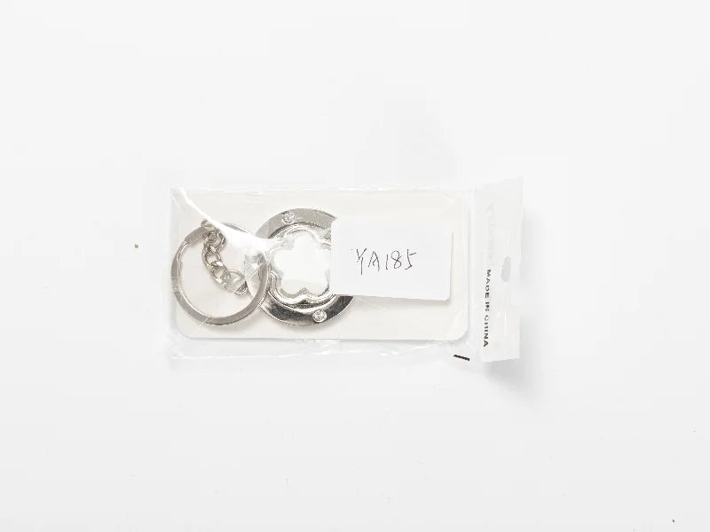 Sublimation Blank Metal Rotatable Keychain（Flower）