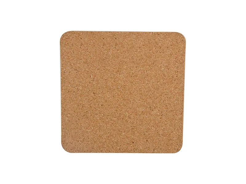 Sublimation Cardboard Coaster with Cork(Square, 9.5cm)