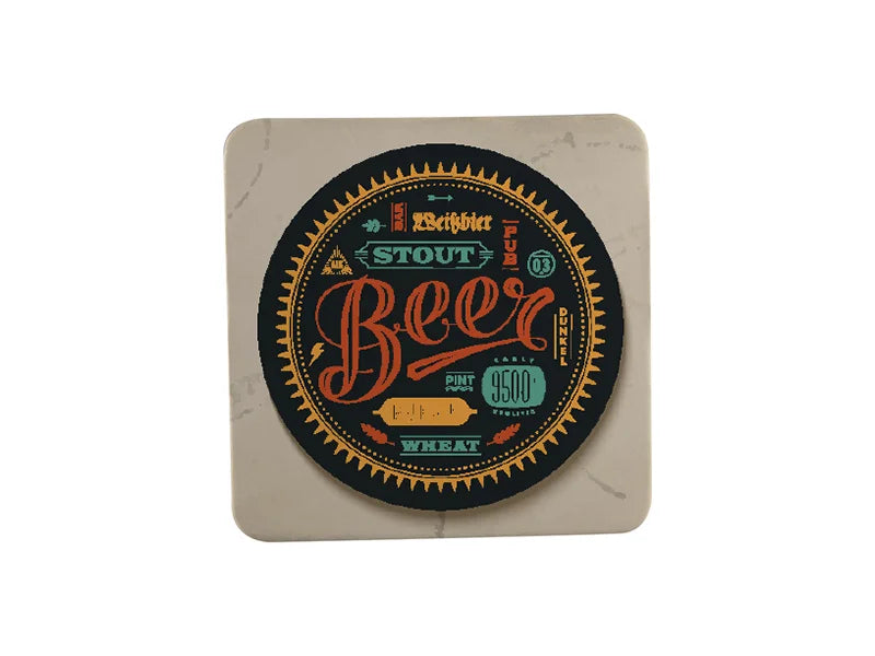 Sublimation Cardboard Coaster with Cork(Square, 9.5cm)