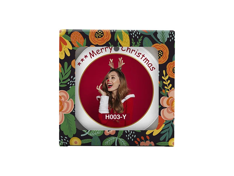 Sublimation White Box for 3in Ornament(9*9*1.5cm)