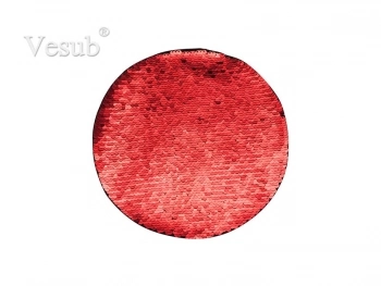 Flip Sequins Adhesive (Round, Red W/ White)